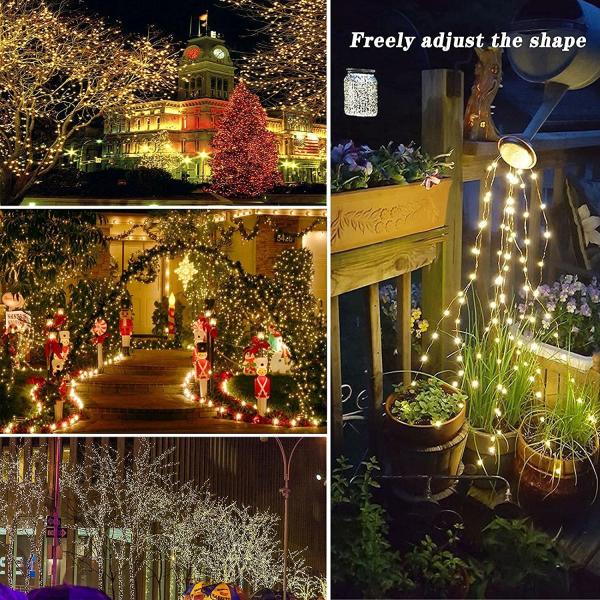 20m Solar Christmas String Lights Outdoor Powered Waterproof For Party Tree Yard Decor