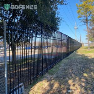 High Wind Rating Tubular Metal Fence Stormproof