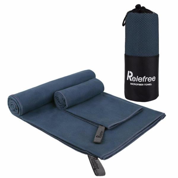 Buy Woven Custom Lightweight Super Absorbent Sports Travel Towel with Carry Bag at wholesale prices