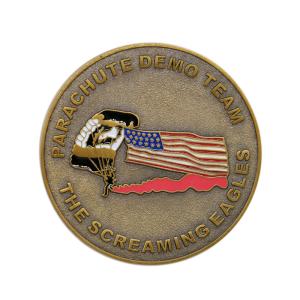 Custom Made Metal Challenge Coins Soft Enamel BSCI
