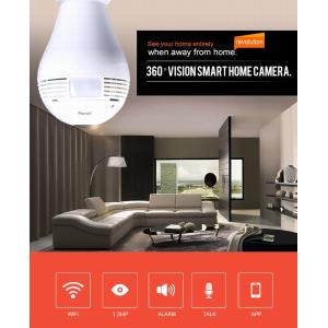 960P 360 Degree Fisheye Panoramic Wifi Wireless P2P Hidden IP Camera LED Bulb