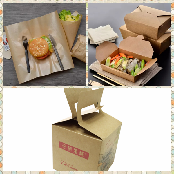 FDA Approved Smooth Surface 250 - 350g White / Brown Krft Paper For Food Packing