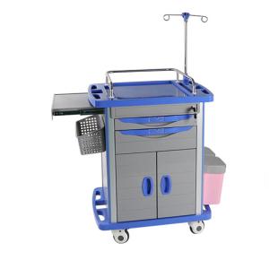 Medical equipment trolley with drawers