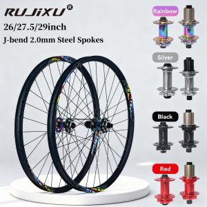 Durable 6061 Aluminum Alloy Mountain Bike Wheelset with 7075 Hub Six Pawl Three Tooth and Steel Axle