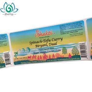 Transparent PVC Food And Beverage Labels Drum Label Printing