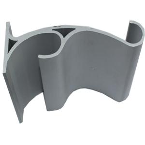 OEM Machined Aluminium Profiles Grey Anodized Custom Machined Parts