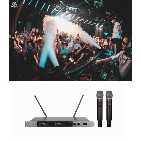New Design Vocal GLXD4 SM58 Uhf Dual Channel Handheld Long Range Studio Wireless