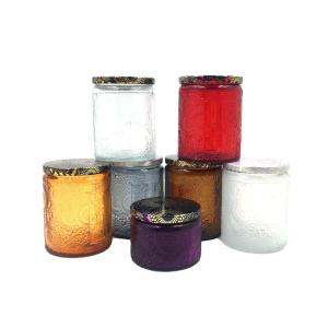 Custom Packaging Dia 7.3cm Frosted Glass Candle Cups