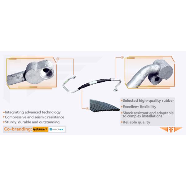 3C0820721R Fits 10-14 CC 2.0T Car Aircon Hoses Volkswagen Car AC Hose Pipe