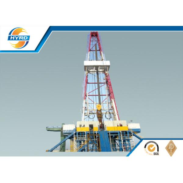 Electrical Onshore Steel Oil Drilling Rig , Oil Well Drilling Equipment Skid