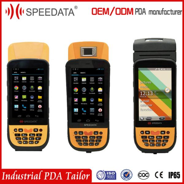 Wireless Android Fingerprint Scanner With Gps Gprs / Waterproof PDA Scanner