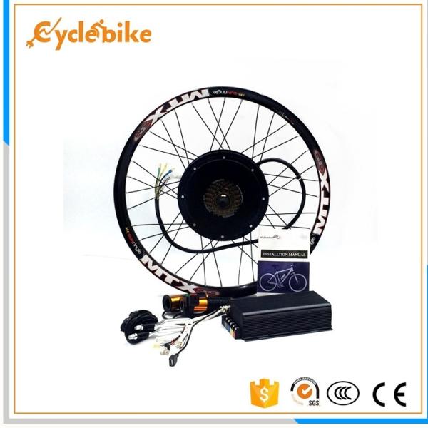 Brushless Gearless Mountain Bike Electric Conversion Kit 3000w 48-72v 25-60km/H