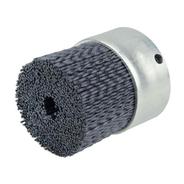 Metal Base Abrasive Filament Burr Maximum Density Miniature Disc Brush