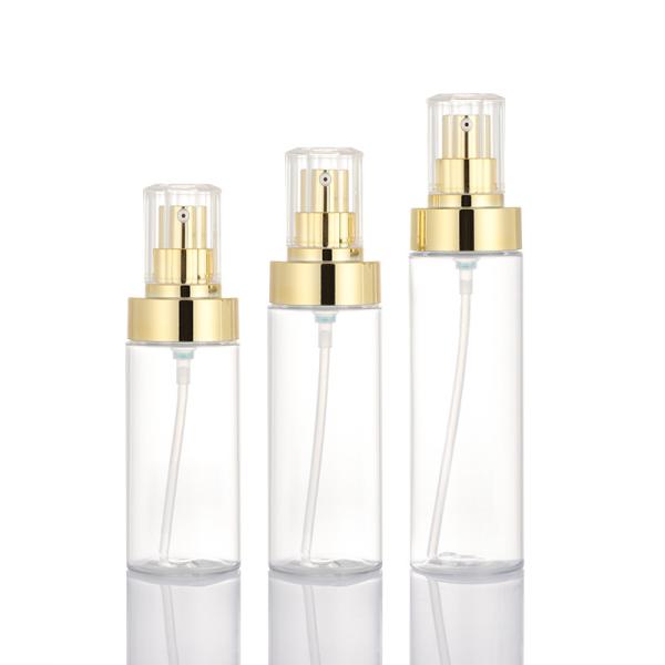Buy High quality cosmetic perfume clear plastic lotion pump bottle 100ml 120ml 150ml at wholesale prices