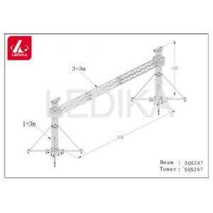 Hot Dragon Stage Hanging Screen Bolt Goal Post Truss Aluminium Alloy 6082