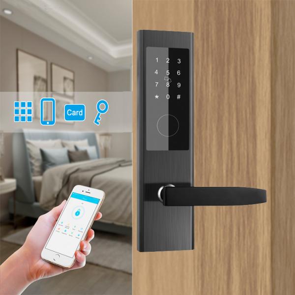 SS Apartment Password Door Lock Tamper Alarm 55mm Thickness