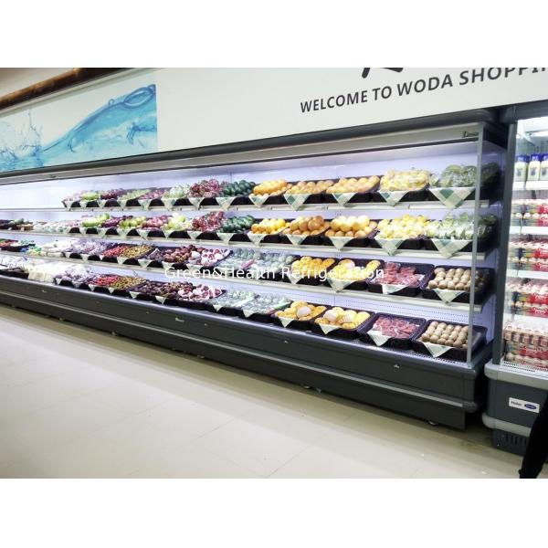 Buy Green & Health Refrigeration Splicing Multideck Open Chiller Auto - Defrost Type at wholesale prices