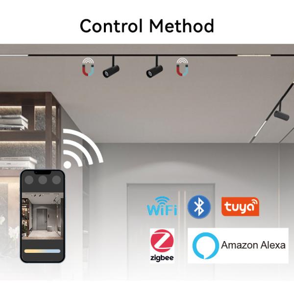 IP20 48V Magnetic Track Light CE RoHS 18w Smart Track Light 1377lm 1683lm