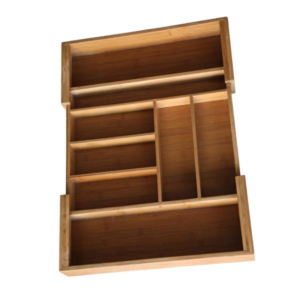 Buy Eco-friendly Bamboo Expandable Drawer Divider Cutlery Tray at wholesale prices