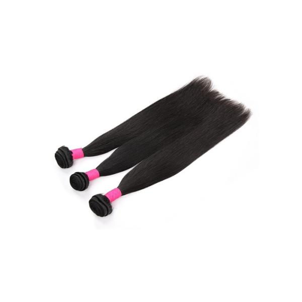Brazilian Human Hair Grade 6A Virgin Hair , Silk Straight Human Hair Weave Weft