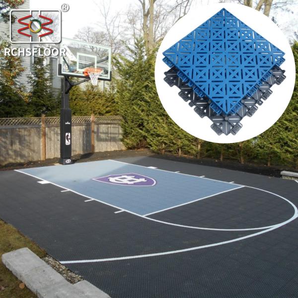 Buy Polished Interlocking Basketball Court Tiles Polypropylene Floor Tiles at wholesale prices