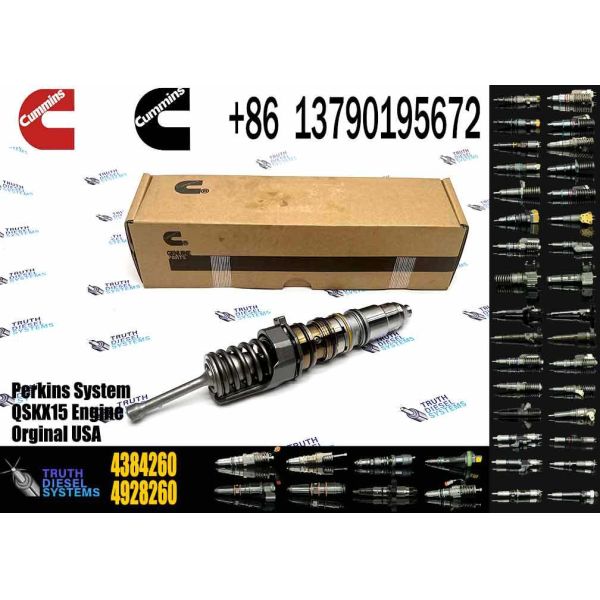 New Construction Machinery Parts Fuel Injector for QSKX15 Diesel Engine OEM 4928262 4384260 Stainless Steel 1 Year Warranty