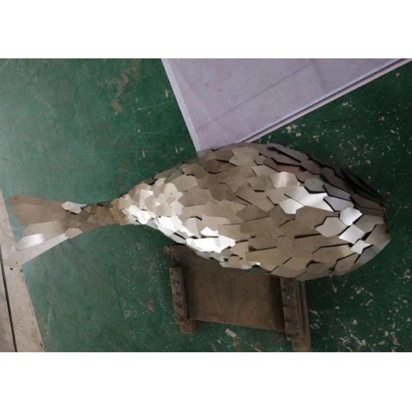 Modern Outdoor Large Stainless Steel Whale Sculpture Metal Animal Statue