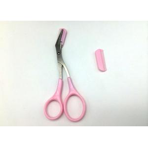 Pink Eyebrow Shaping Scissors / Tattoo Accessories For Microblading 40 G