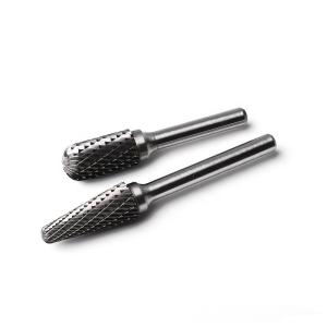 Double Cut Solid Grinding Cutter Burs Cone Shape with 90 Tungsten Rotary Carbide
