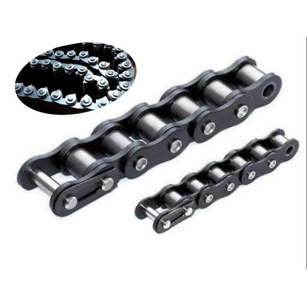 Double Pitch Attachment Transmission Drive Chain Stainless Steel High Tensile
