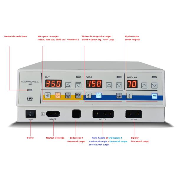 Buy 400W High-Frequency Electrosurgical Unit Bipolar & Monopolar Surgical Generator at wholesale prices