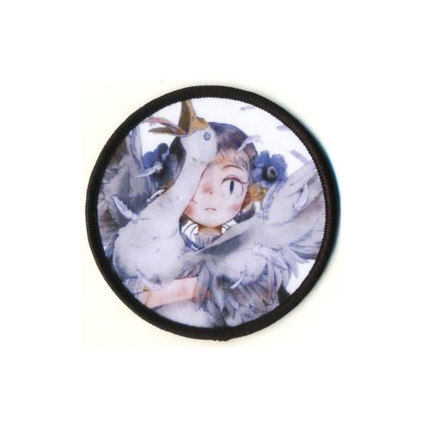 Quality Anime Character 3D Puff Patches Printing Merrowed Embroidery Polyester Material for sale