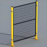 ISO9001 Robot Safety Fence 5FT Workshop Isolation Fence Mesh Metal Machine