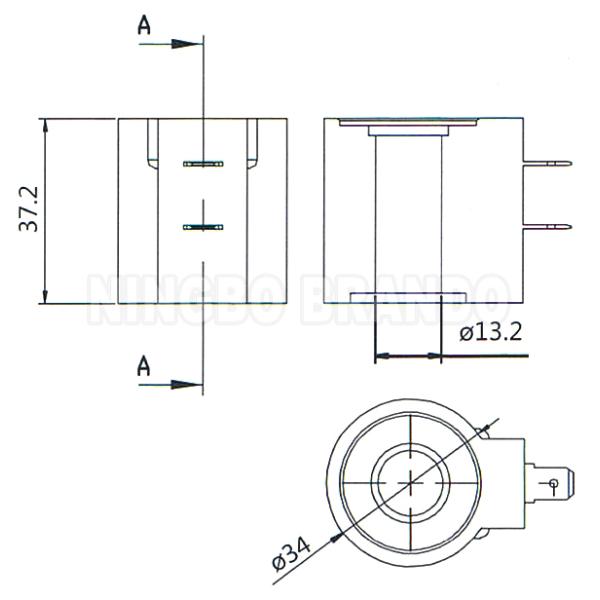 10148-54 10149-62 Deltrol Type Hydraulic Solenoid Valve Coil 12VDC 24VDC