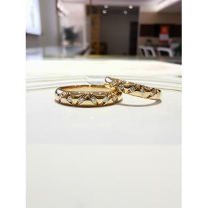 China Romantic Wedding Jewelry 7.5g Gold Engagement Couple Rings on sale