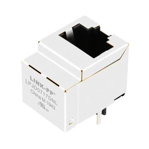 China Halo HFJV1-1G06RL Compatible LINK-PP LPJD0717DNL 1000 Base-T Vertical RJ45 Magnetic Connector Without Leds on sale