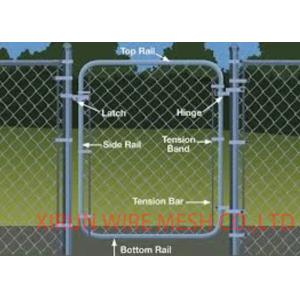Hot Dip Galvanized Chain Link Fence Fittings And Accessories Rust Resistance