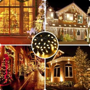 300pcs LED Christmas String Lights Expandable Plug For Party Tree Holiday Decor