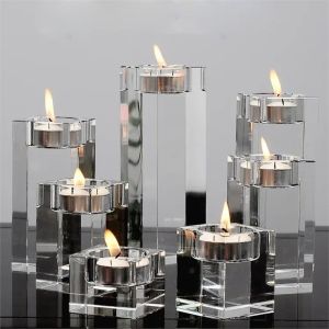 Wholesale Tealight Candle Holder Home Goods Wedding Party K9 Crystal