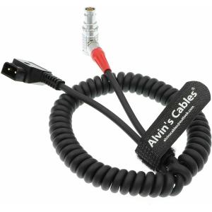 Red Scarlet Epic Camera Power Coiled Twist Cable 6 Pin Right Angle Female to