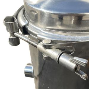 Compact Stainless Steel Bag Filter Housing 25-350 Mircon Rating 1/4NPT Vent