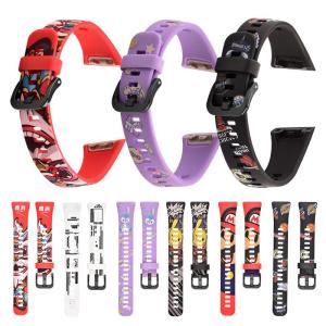 Sweat Proof 21mm Silicone Watch Band With Plastic Clasp