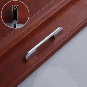 OEM ODM Silver Zinc Alloy Handles 160mm For Cabinet And Closet