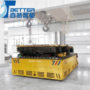 Metal Industry Use Motorized Handling Vehicle with Transfer Cart