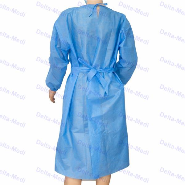 Buy Anti Virus Visitor Disposable Surgical Gown Waterproof Hospital Suit Knit Cuff at wholesale prices