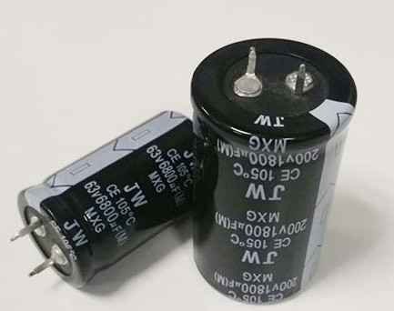Compact Polarised Electrolytic Capacitor , 10mm Terminal Pitch Solid Aluminium