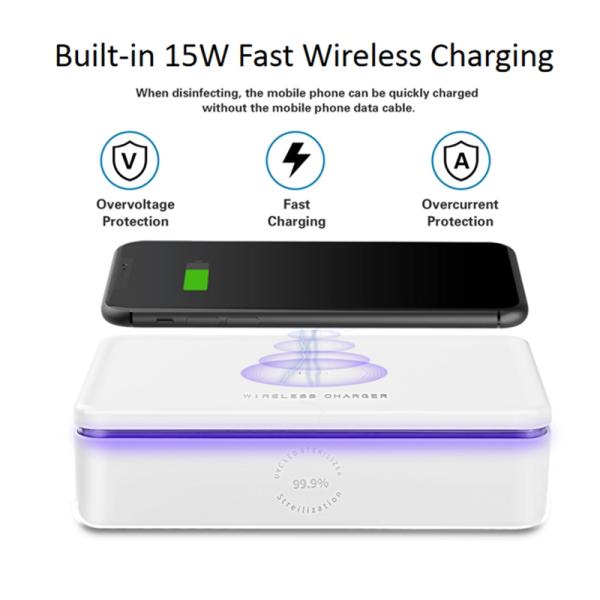 USB Charging 15W LED Indicator Uv Disinfection Box