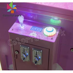 Lollipop Candy Toy Claw Grabber Machine Pink Tempered Glass Material