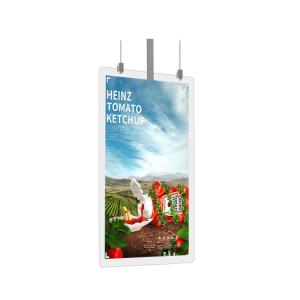 Ceiling Mounted Double Sided 1.98mm Thickness WiFi Digital Signage
