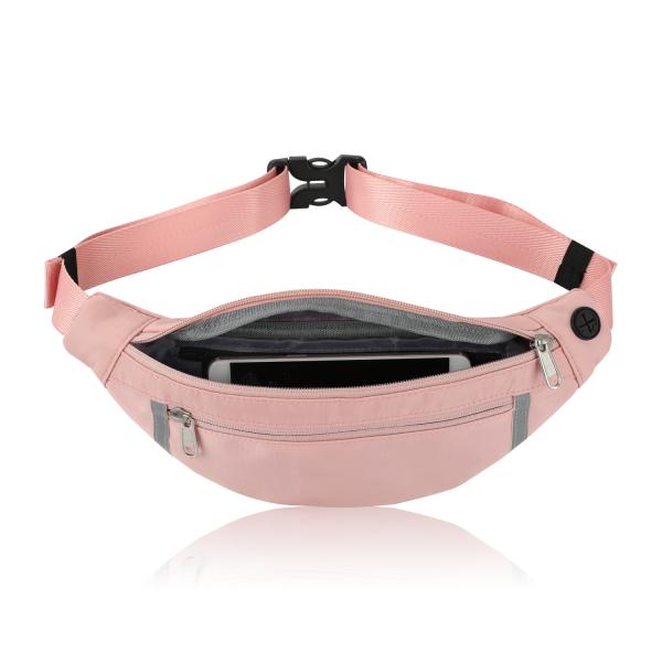 Shoulder Wallet Fanny Pink Custom Waist Bag Hiking Crossbody For Women 12.8X9.6"
